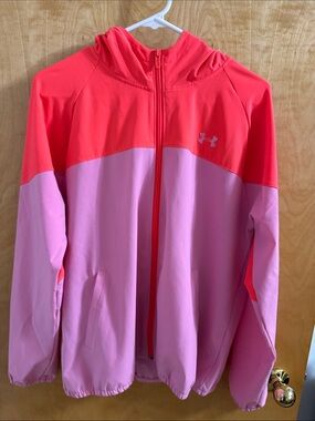 Under Armour Women’s Coral and Pink Hooded Jacket